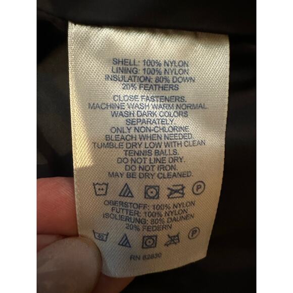 Lands’ End Women’s Quilted Down Vest – Navy, Sz Small Warm Lightweight Outerwear - Picture 5 of 7